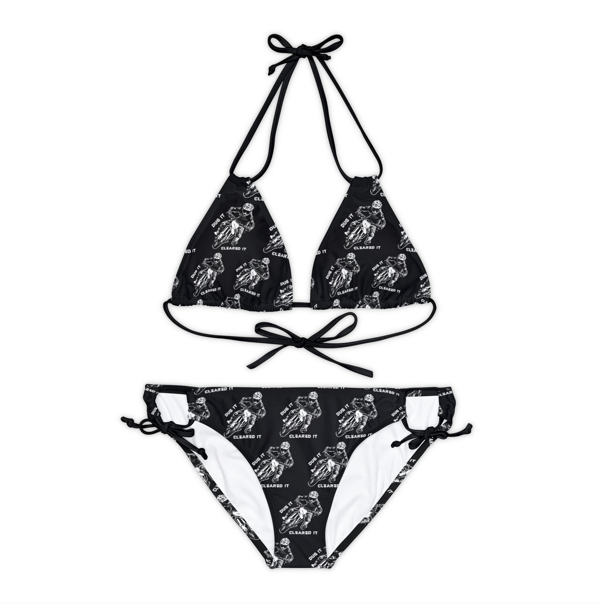 Dirtbike Motocross "Dug it Cleared It" Strappy Bikini Set