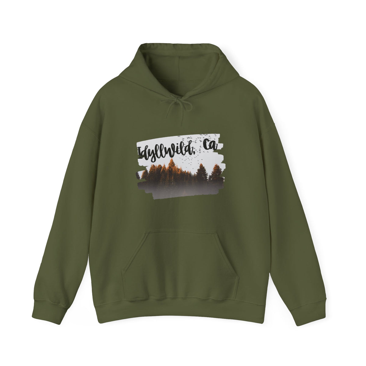 Unisex Heavy Blend™ Hooded Sweatshirt Forest PeekaBoo Scene