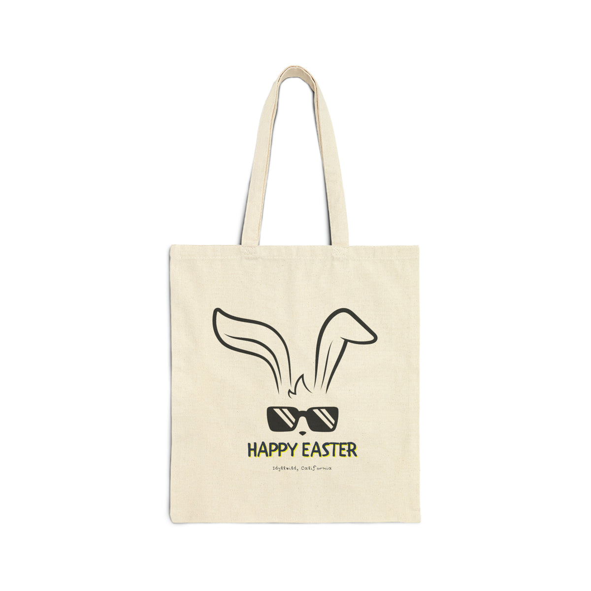 Cotton Canvas Tote Bag Idyllwild Bunny Shades