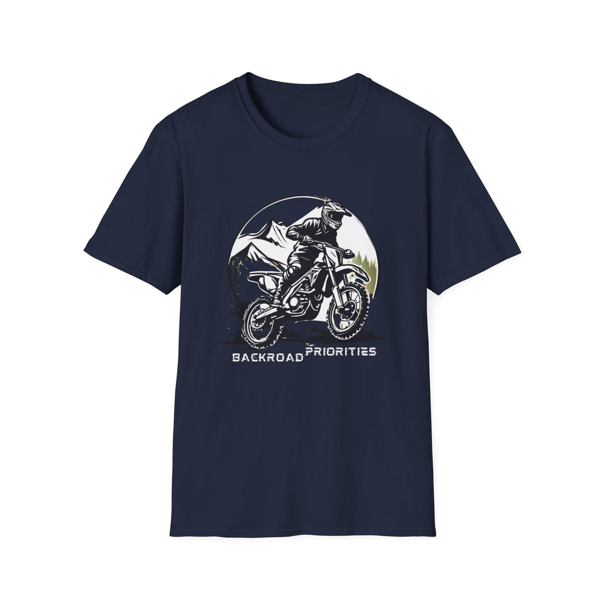 Dirtbike "Backroad Priorities" Softstyle T-Shirt