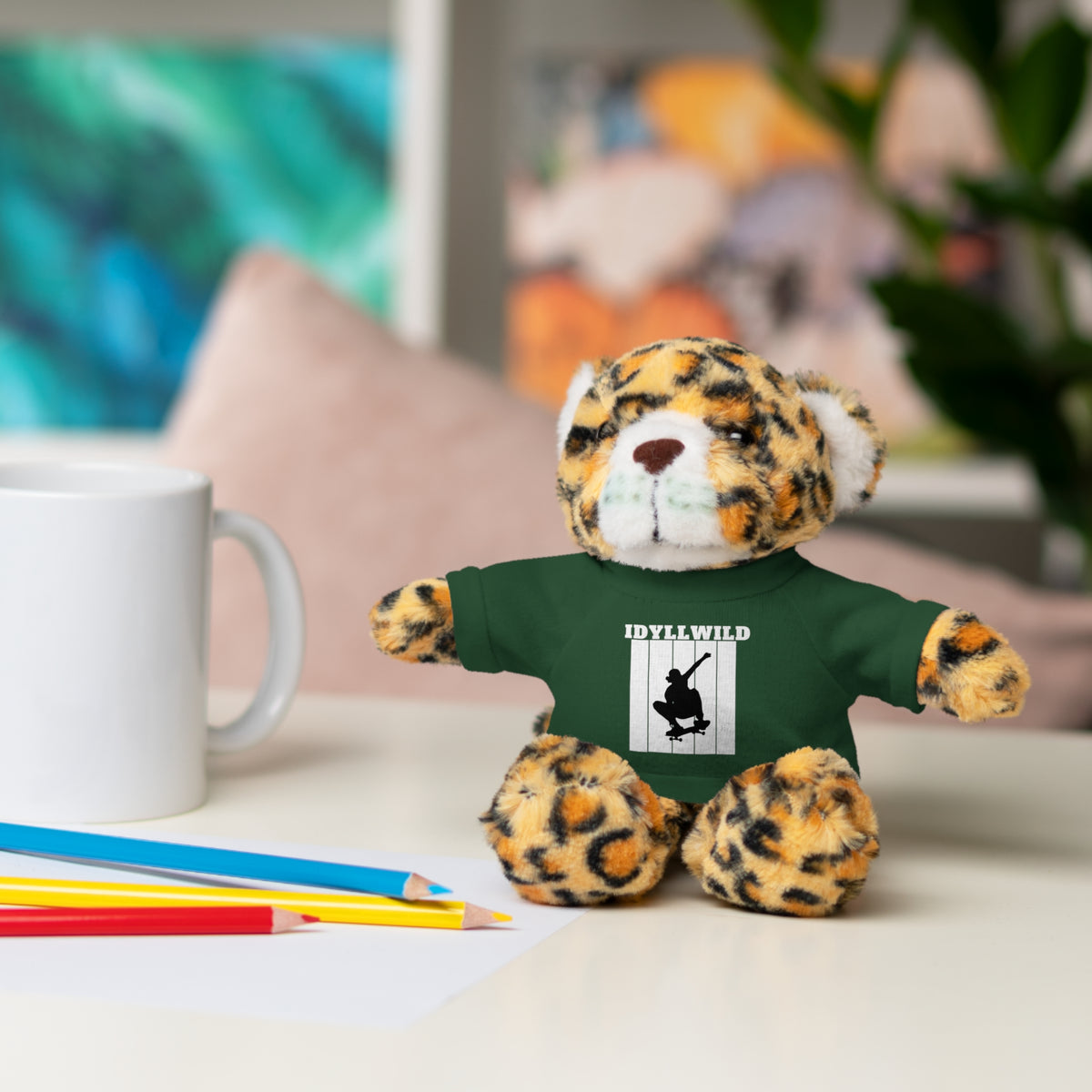 Stuffed Animals with Tee Skateboard Idyllwild