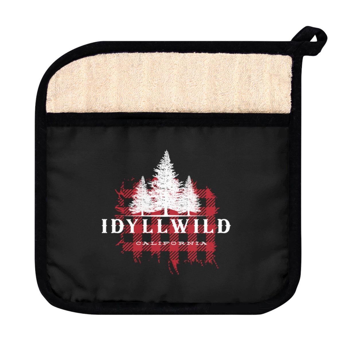 Idyllwild Red Buffalo Plaid Pot Holder with Pocket
