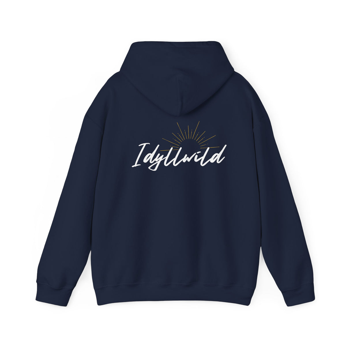 Idyllwild white script grey suburst Hoodie