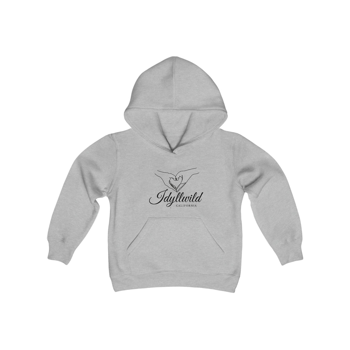 Youth Heavy Blend Hooded Sweatshirt Heart Hands Idyllwild