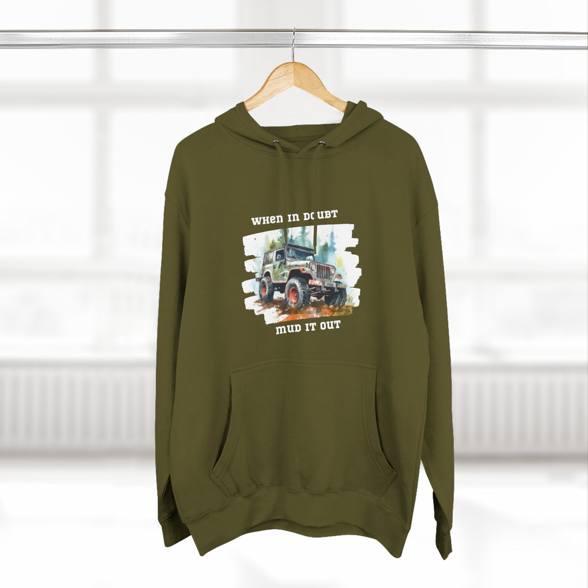 Jeep "When In Doubt Mud It Out" Hoodie