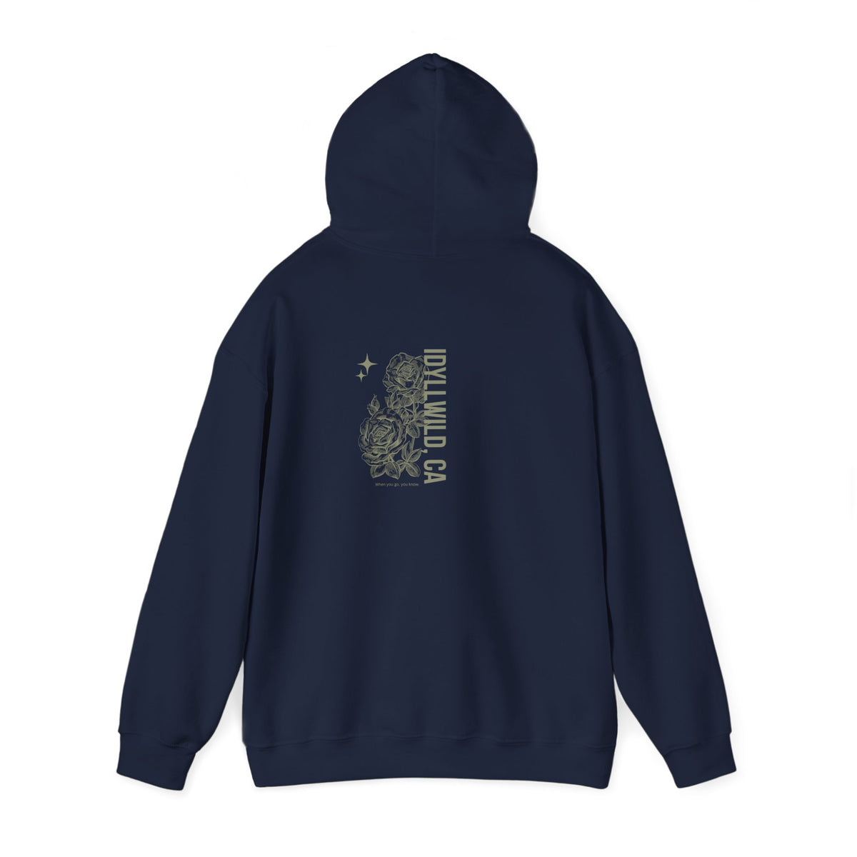 Unisex Heavy Blend™ Hooded Sweatshirt Center FLower