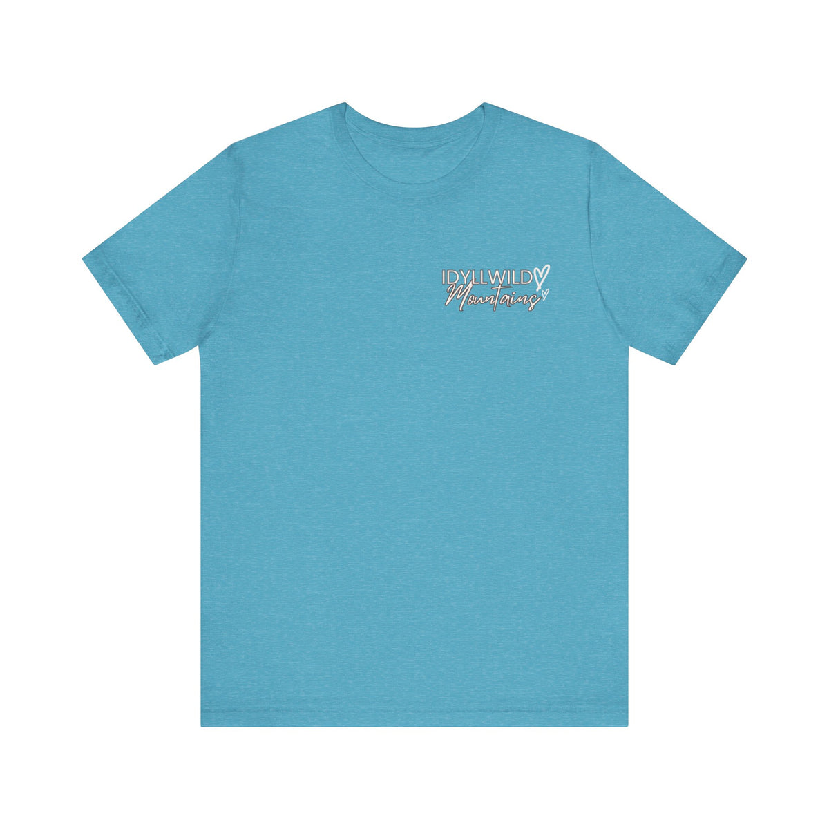 Womens Jersey Short Sleeve Idyllwild Mountains Heart T-shirt