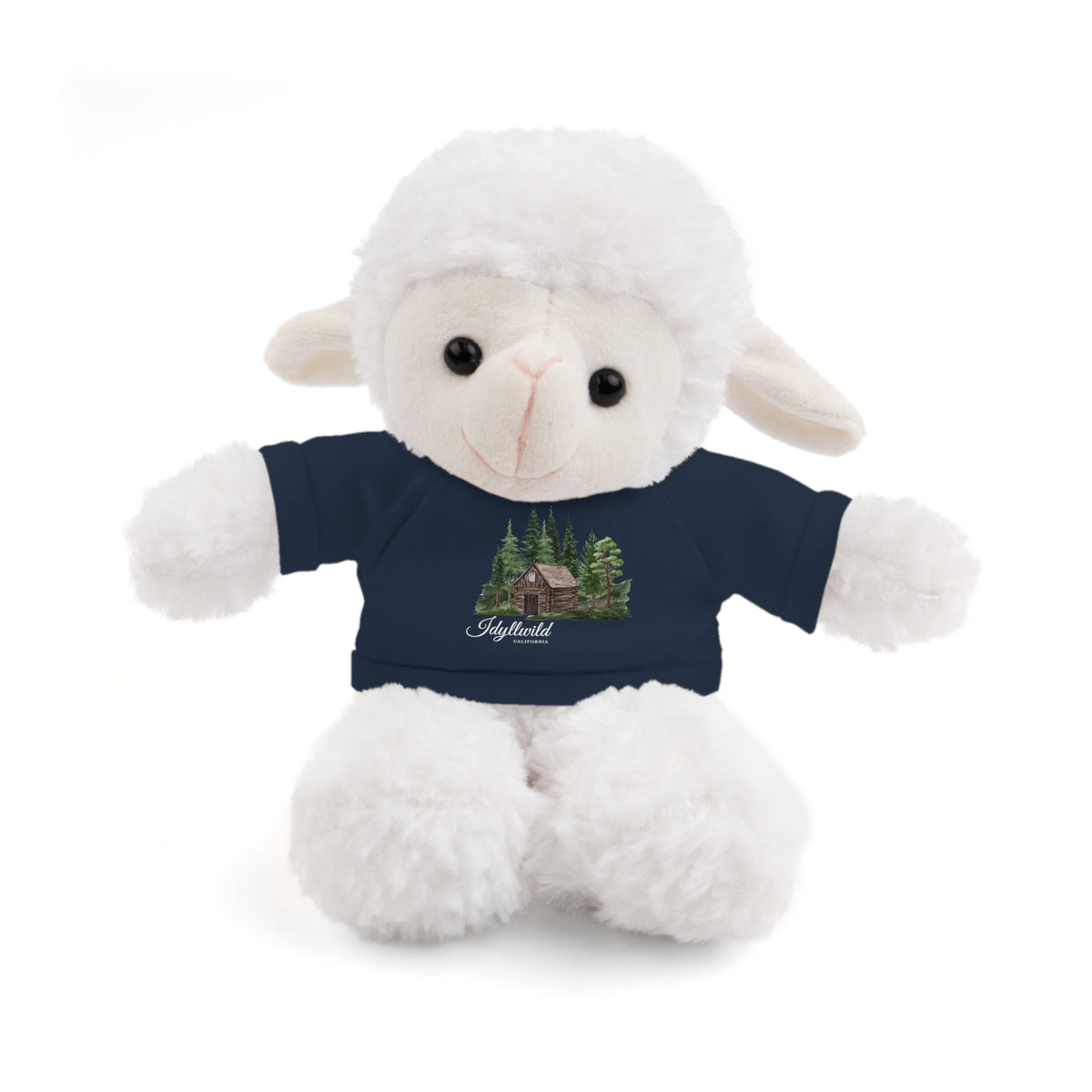 Stuffed Animals with Tee Cabin in the Woods Picture Idyllwild
