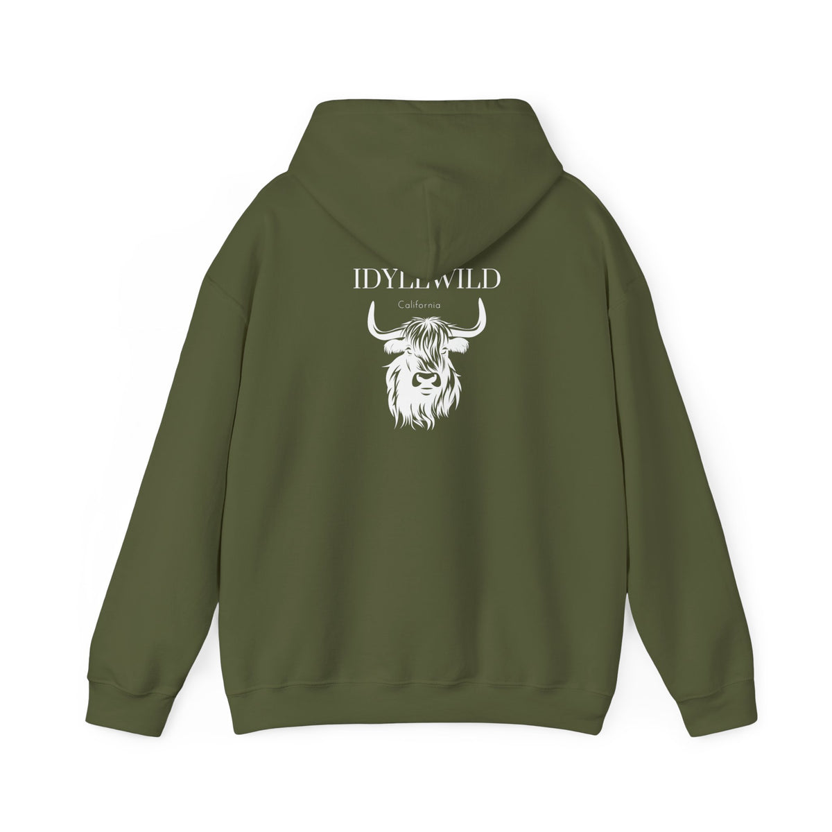 Unisex Heavy Blend™ Hooded Sweatshirt Idyllwild Cow 2