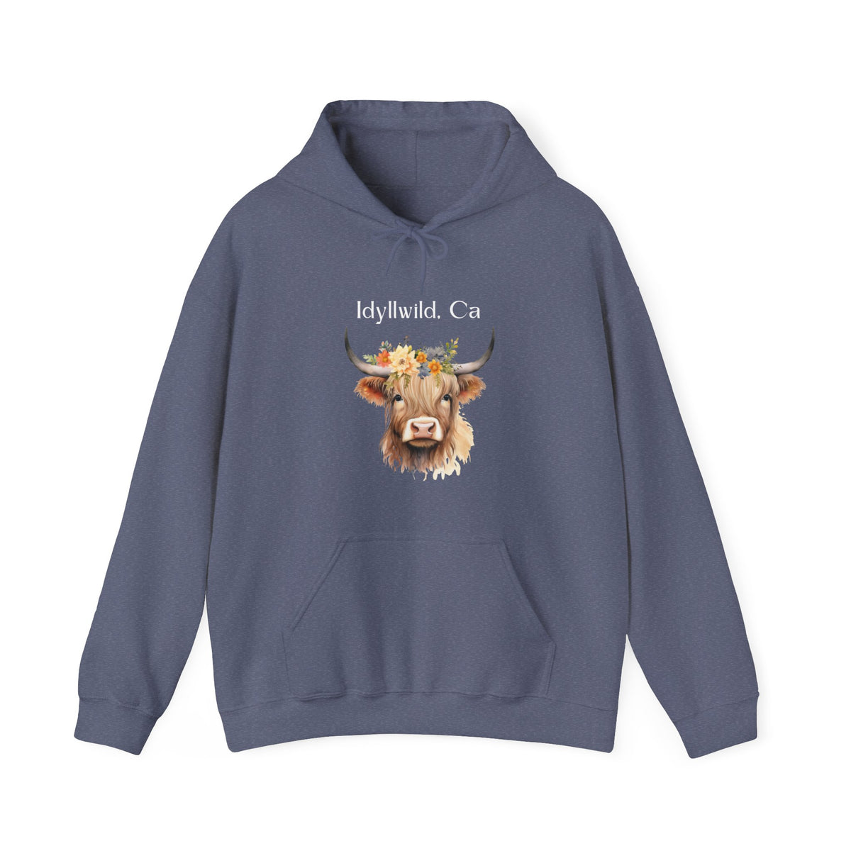 Unisex Heavy Blend™ Hooded Sweatshirt Idyllwild Cow 1