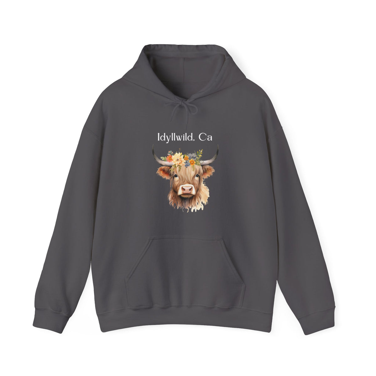 Unisex Heavy Blend™ Hooded Sweatshirt Idyllwild Cow 1