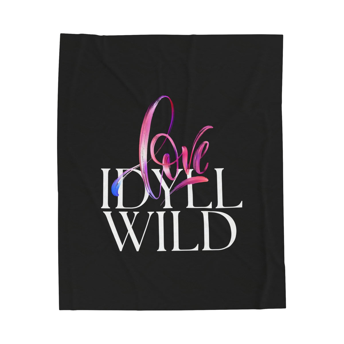 Velveteen Plush Blanket Love Swirl Idyllwild