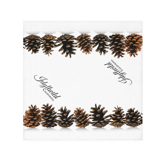 Idyllwild Row Of Pine Cones Face Towel