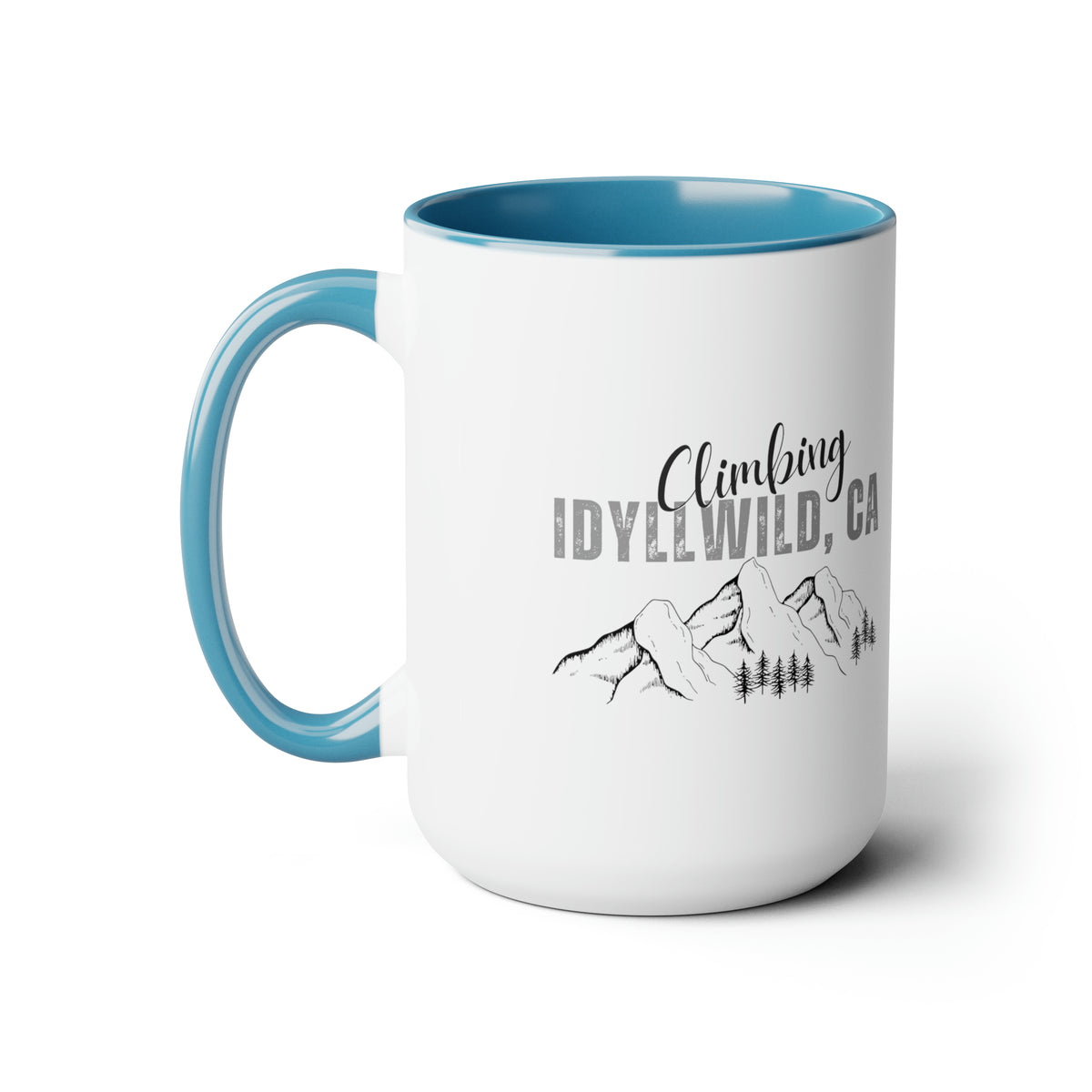 Two-Tone Coffee Mugs, 15oz Climbing Idyllwild