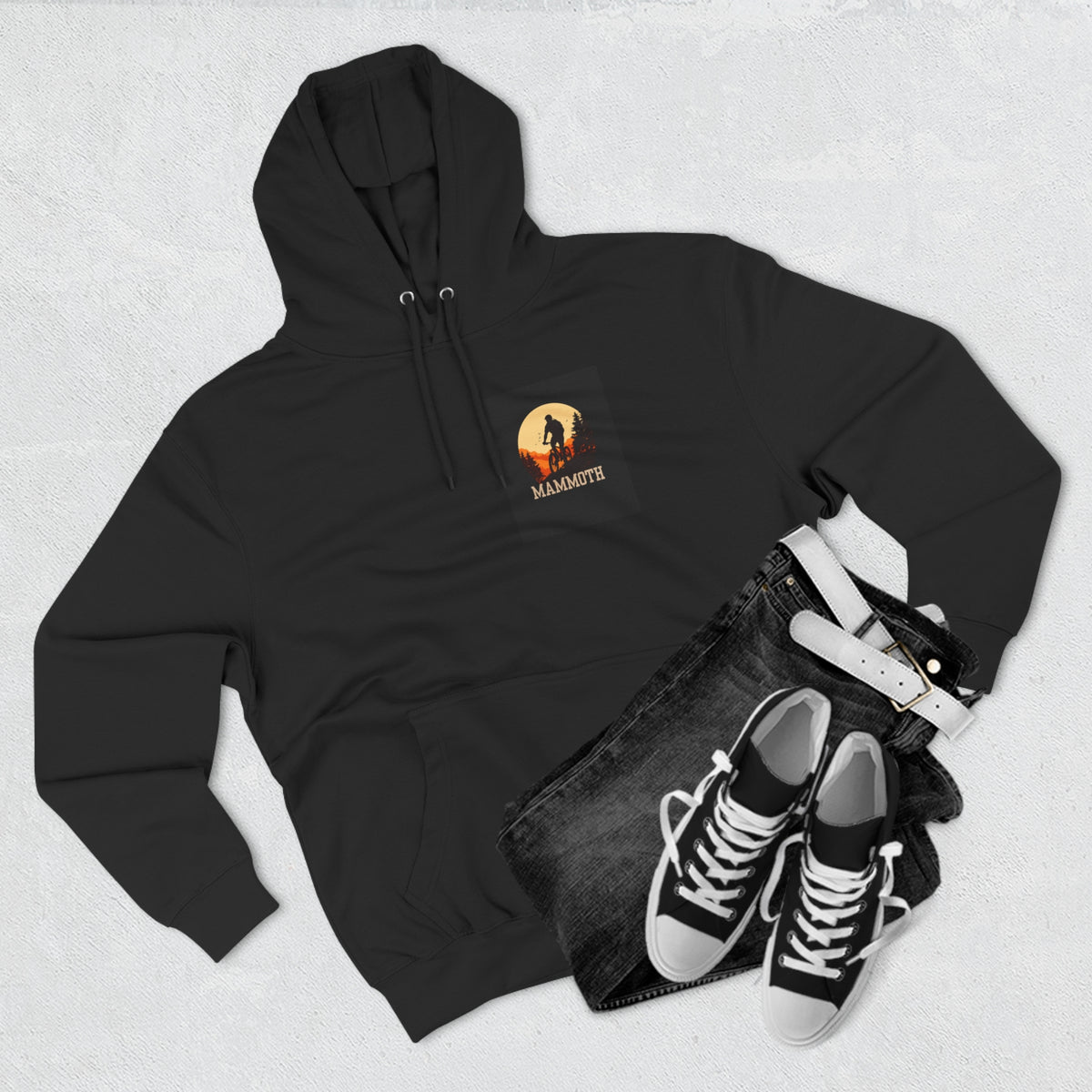 Mammoth Mountain Biking Sunset Hoodie