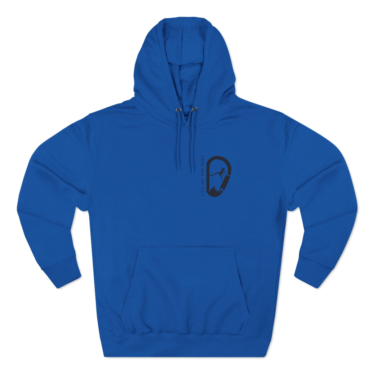 "Live on the Edge" Rock Climbing Hook Hoodie