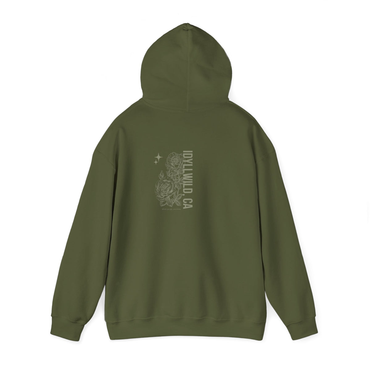 Unisex Heavy Blend™ Hooded Sweatshirt Center FLower