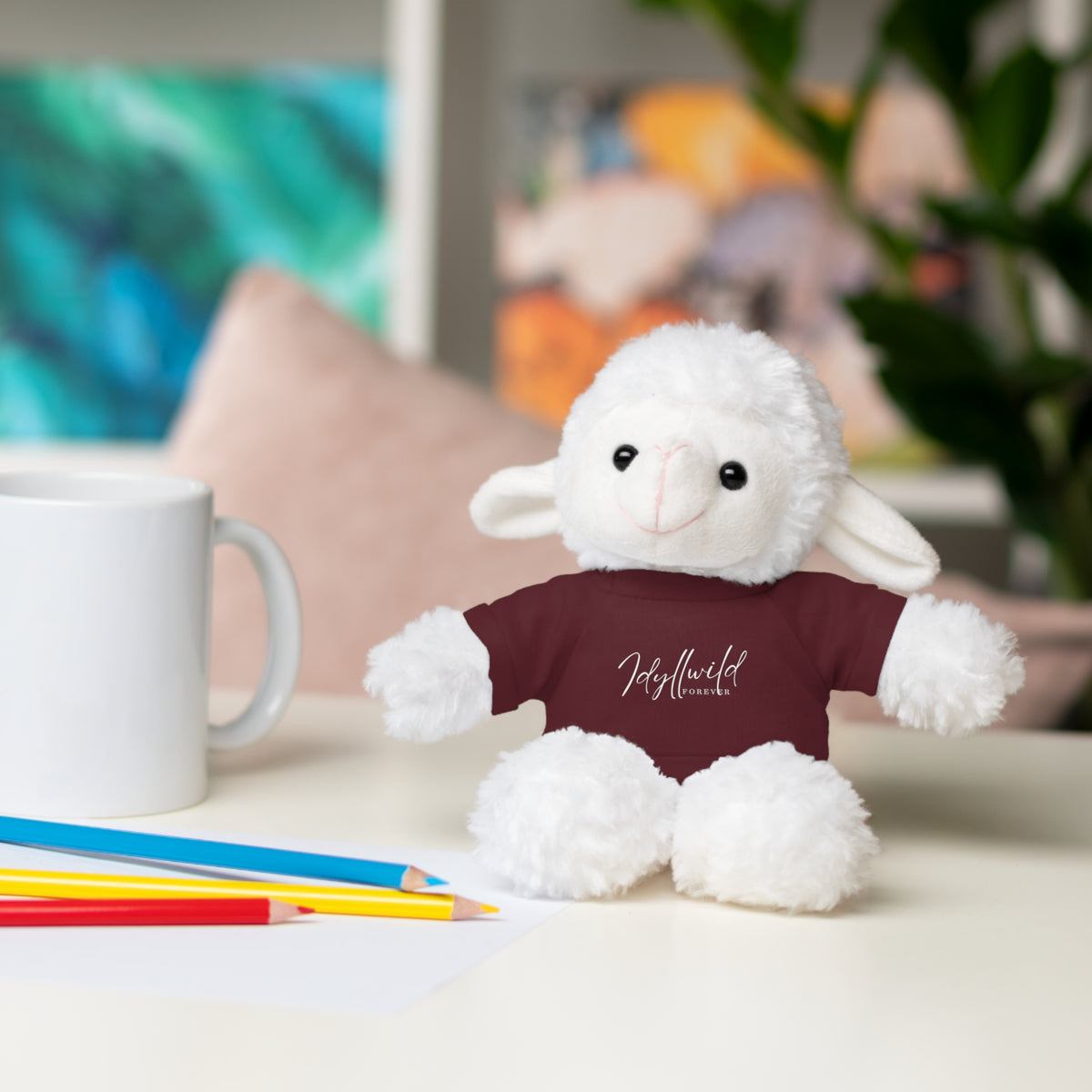 Stuffed Animals with Tee Idyllwild Forever