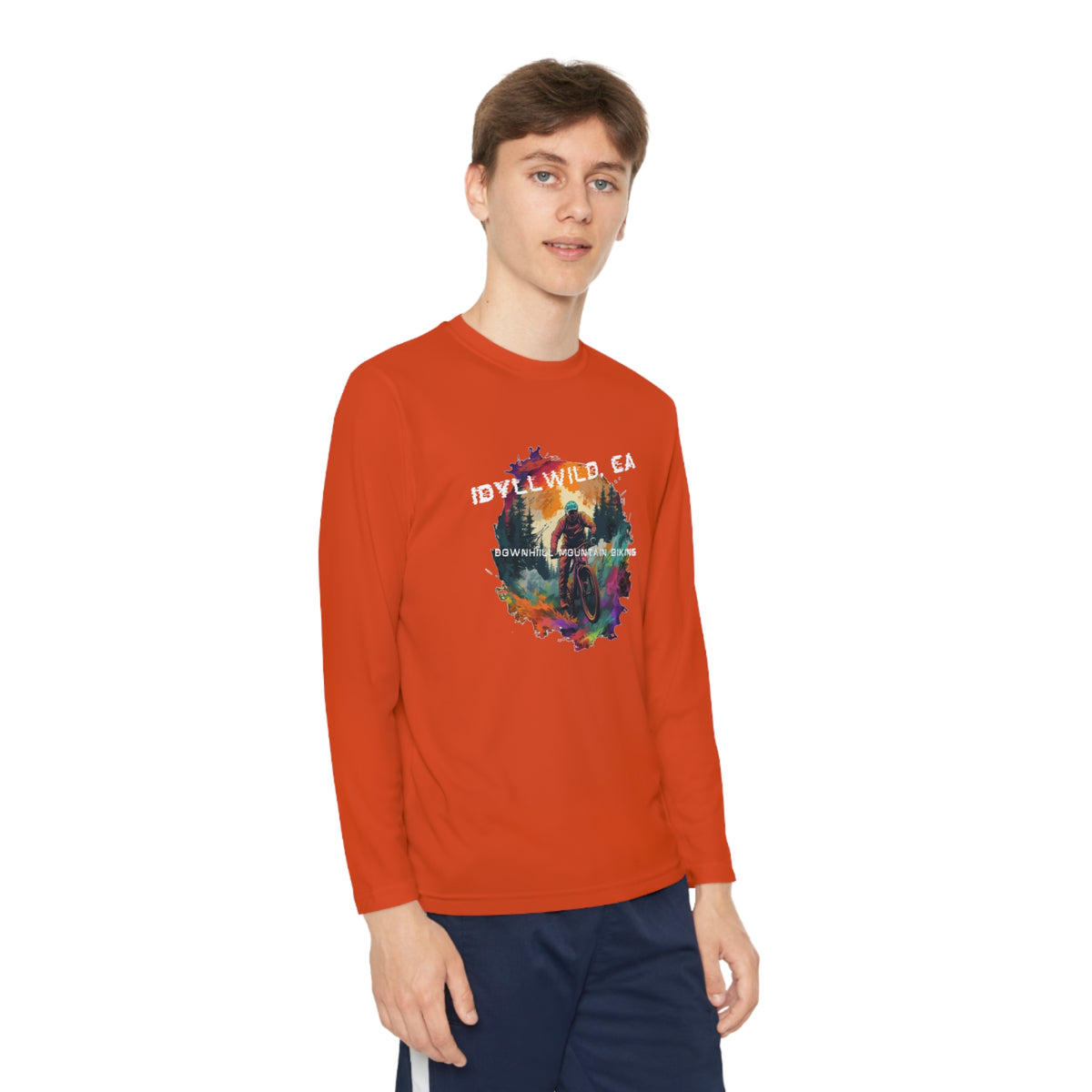 Idyllwild Mountain Biking Youth Long Sleeve Competitor Tee