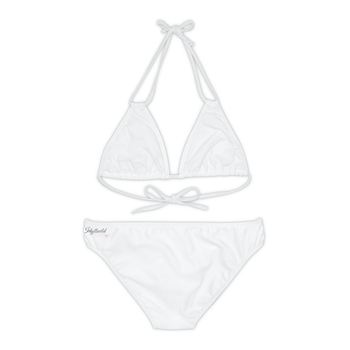 Strappy Bikini Set (AOP) Floral Bikini White