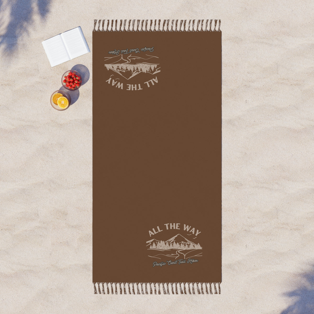 Boho Beach Cloth Pacific Crest Trail all the way Brown