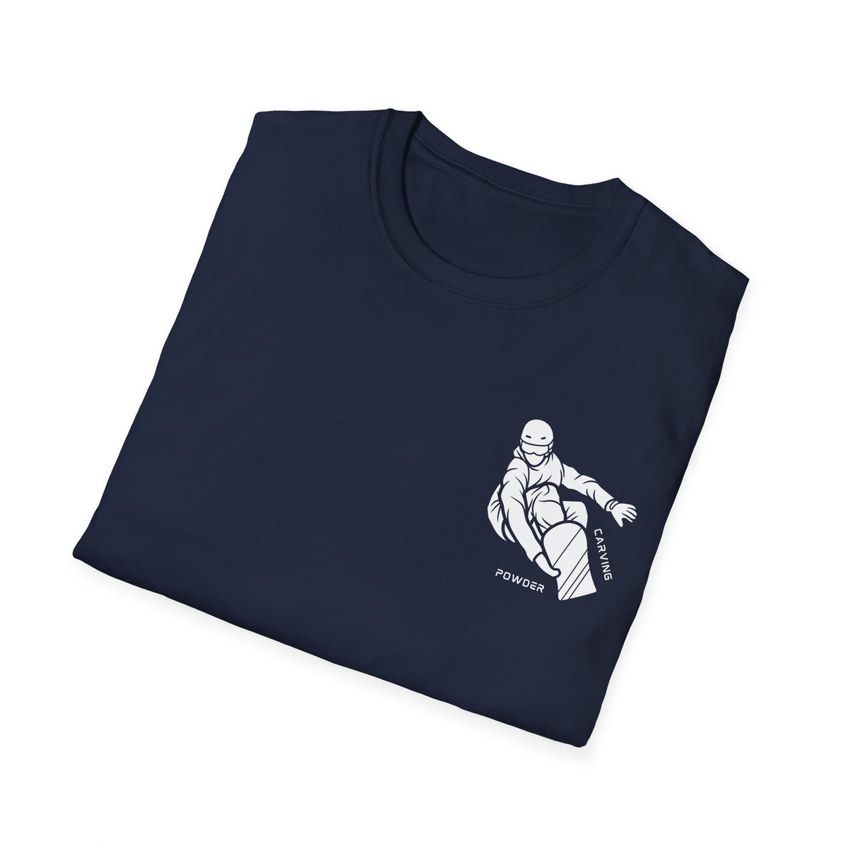 Snowboarding "Carving powder" Softstyle T-Shirt