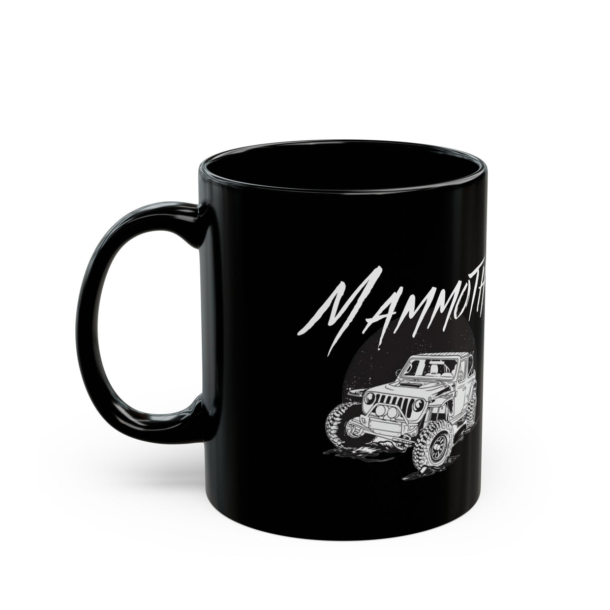 Mammoth Jeep Black Coffee Tea Mug