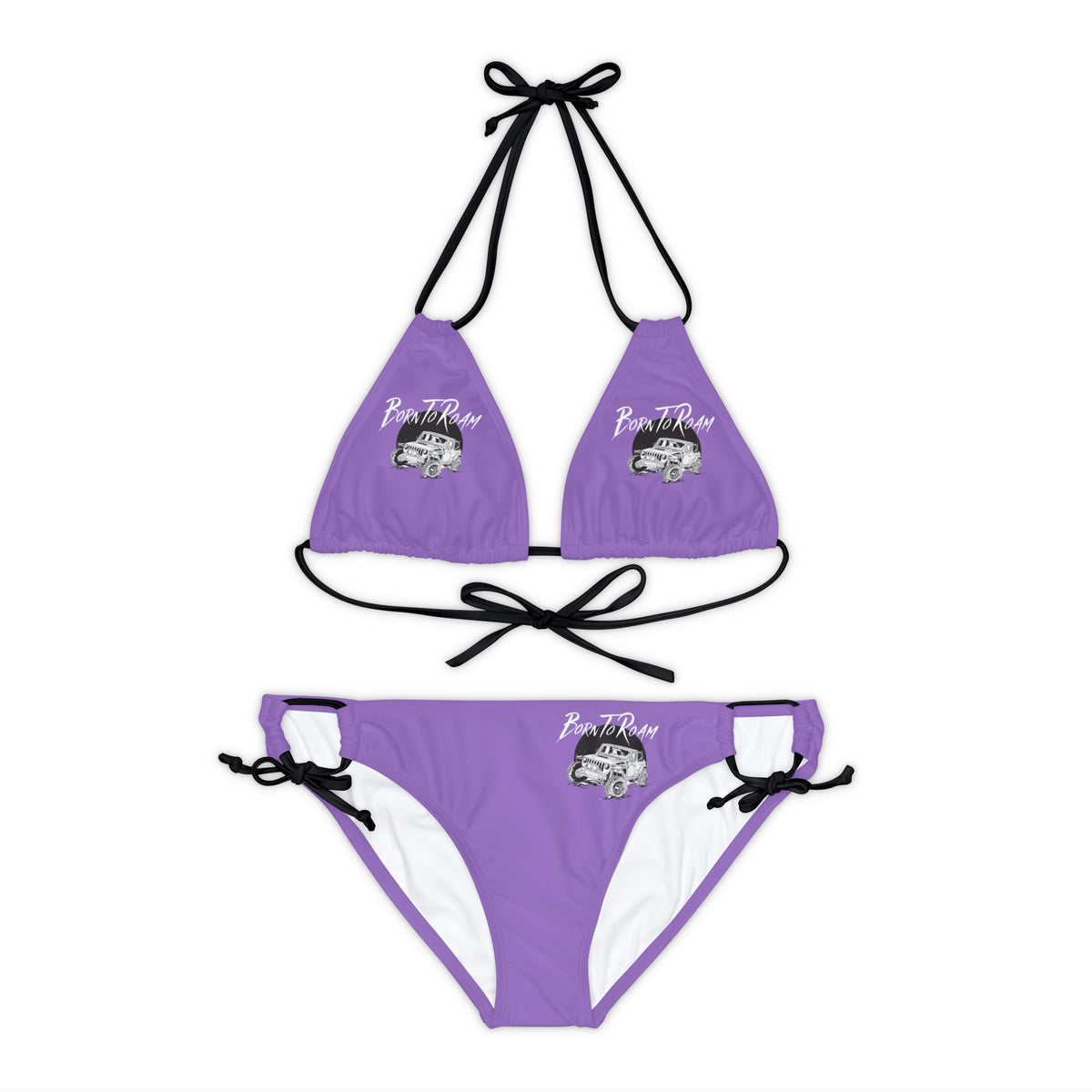 Jeep "Born To Roam" Strappy TPurple Bikini Set