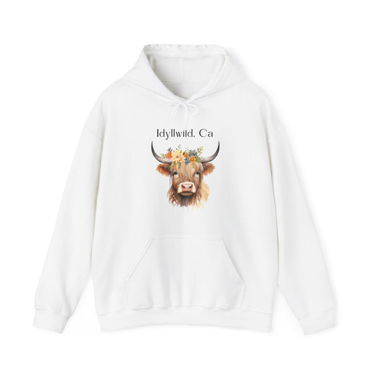 Unisex Heavy Blend™ Hooded Sweatshirt Idyllwild Cow 1