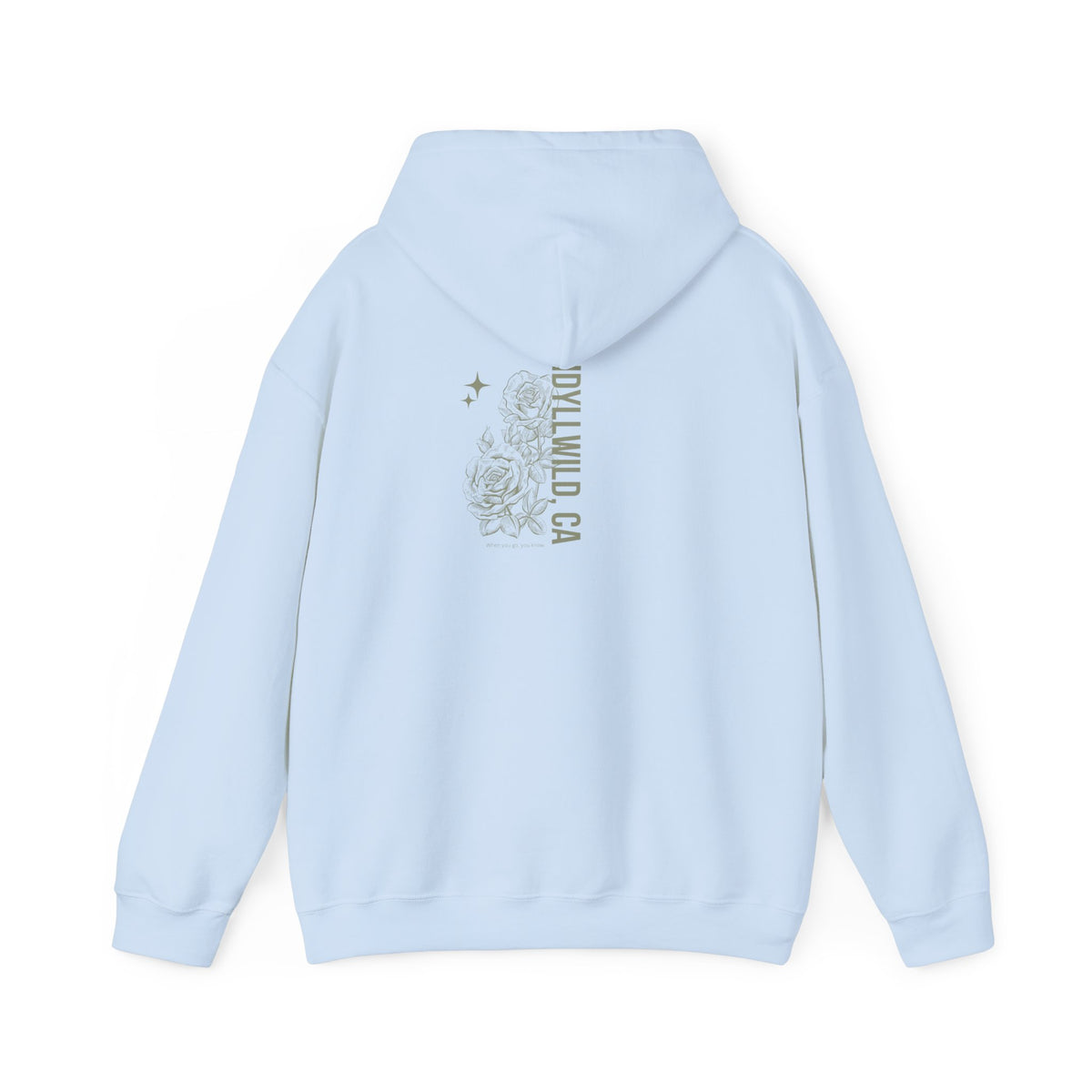 Unisex Heavy Blend™ Hooded Sweatshirt Center FLower