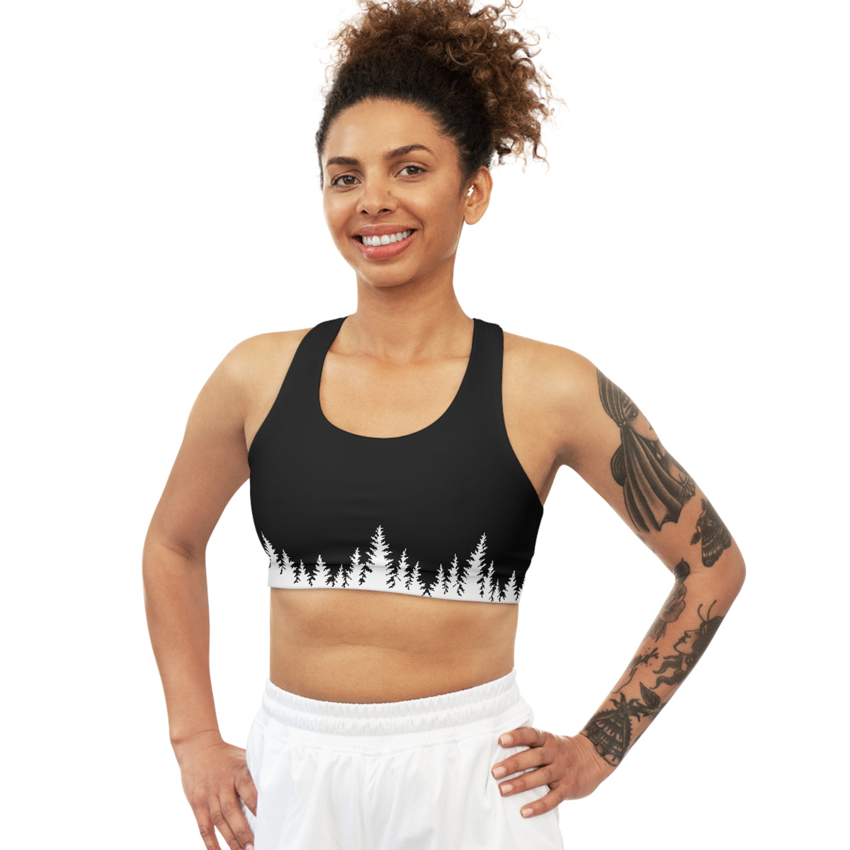 Pine Trim Sports Bra