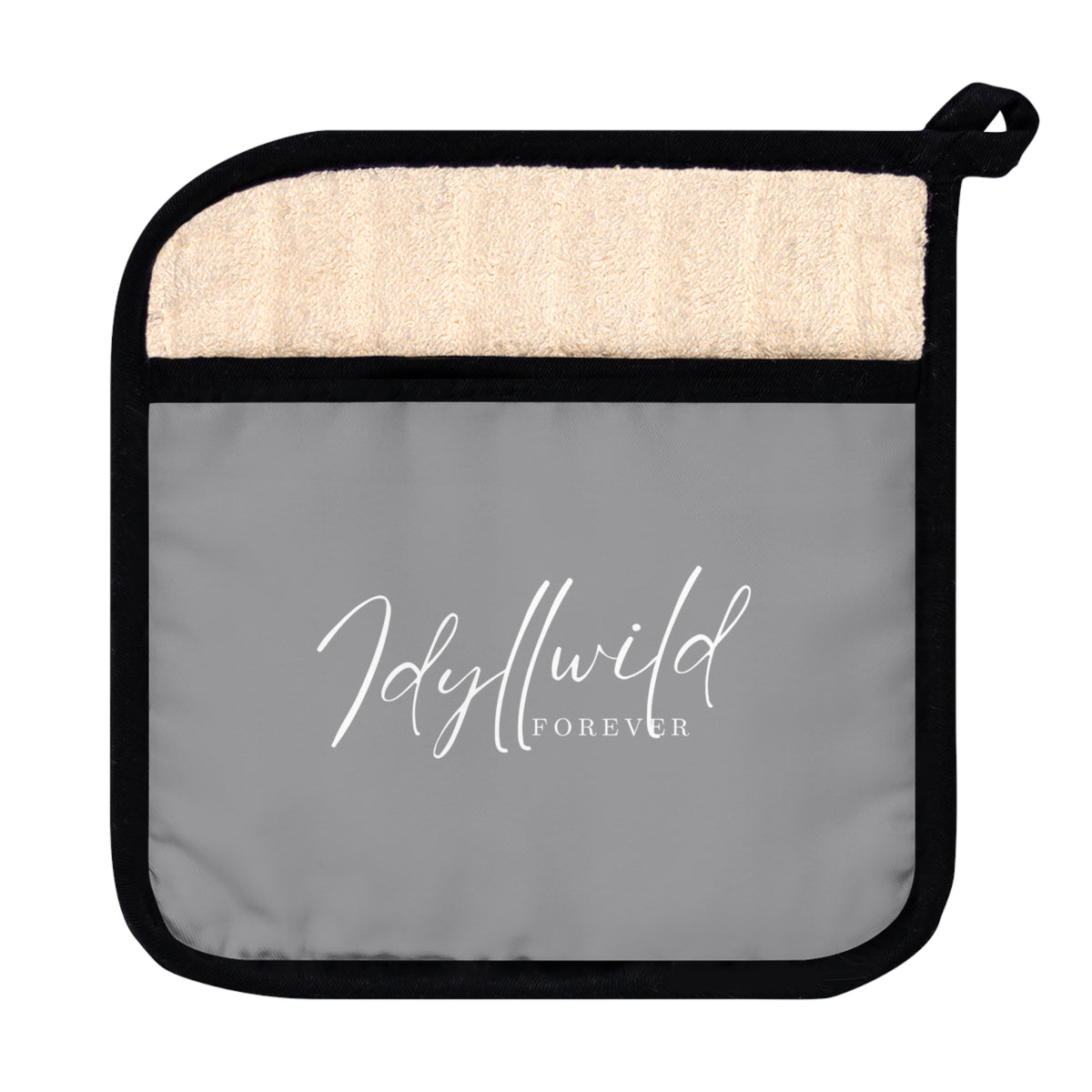 Idyllwild Forever Grey Pot Holder with Pocket