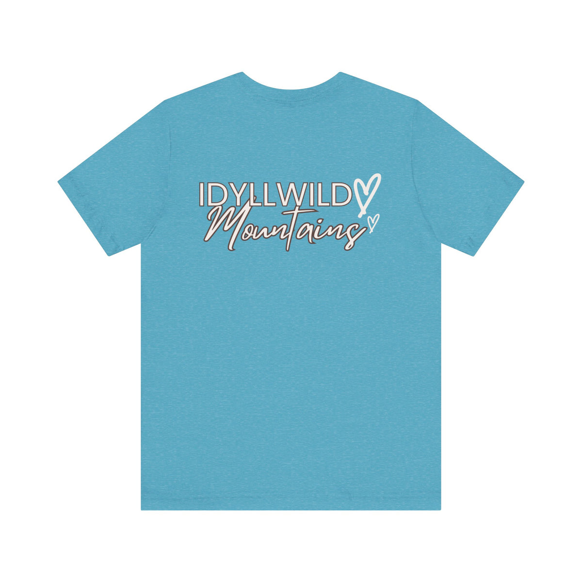 Womens Jersey Short Sleeve Idyllwild Mountains Heart T-shirt