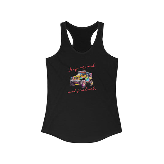 Woman Jeep Around and Find Out Tank Top