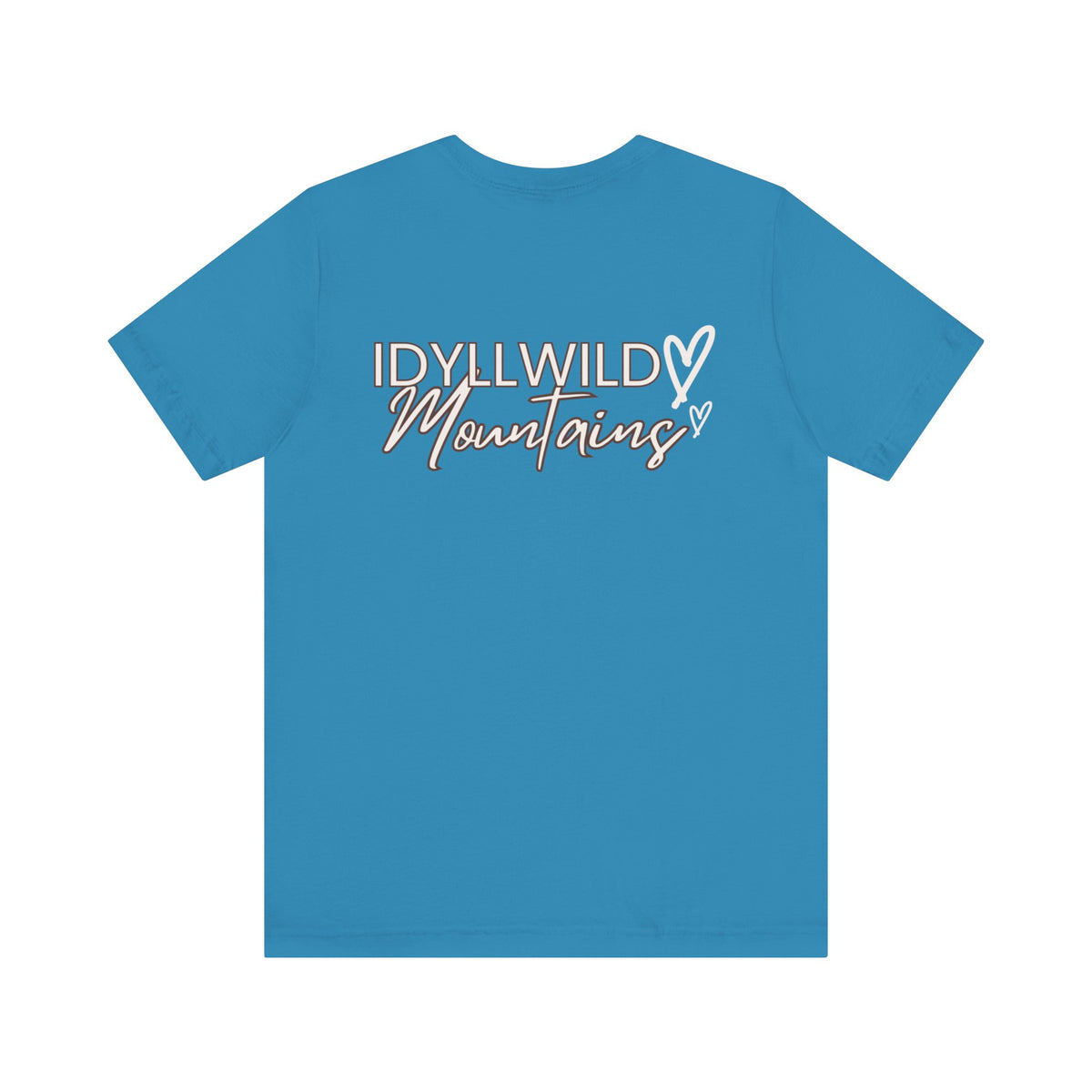 Womens Jersey Short Sleeve Idyllwild Mountains Heart T-shirt