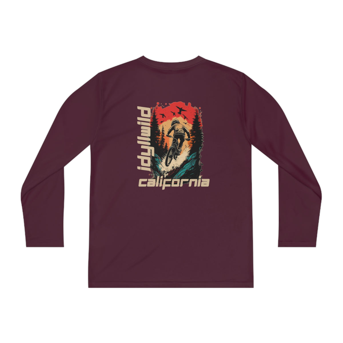 Idyllwild Mountain Biking Youth Long Sleeve Competitor Tee