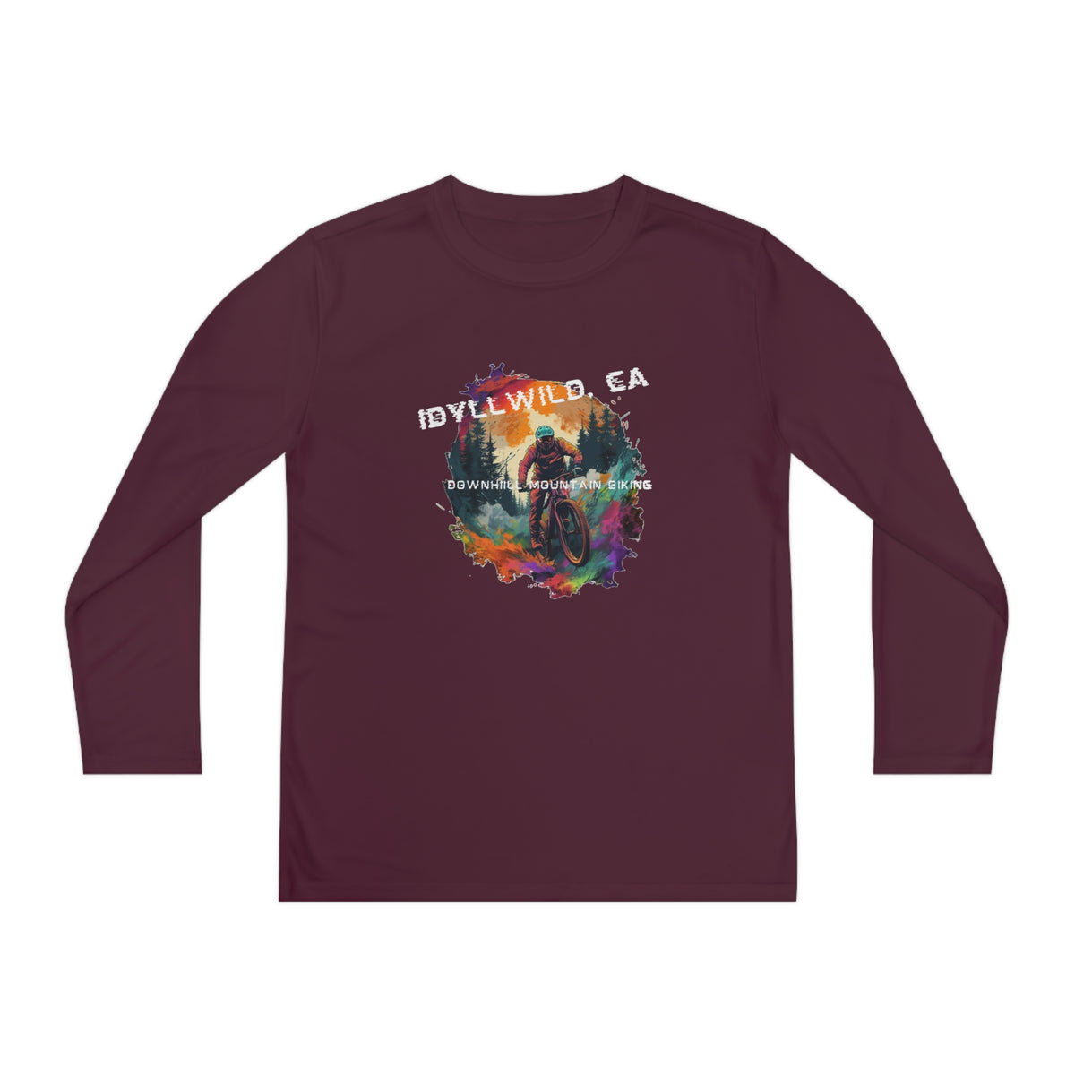 Idyllwild Mountain Biking Youth Long Sleeve Competitor Tee