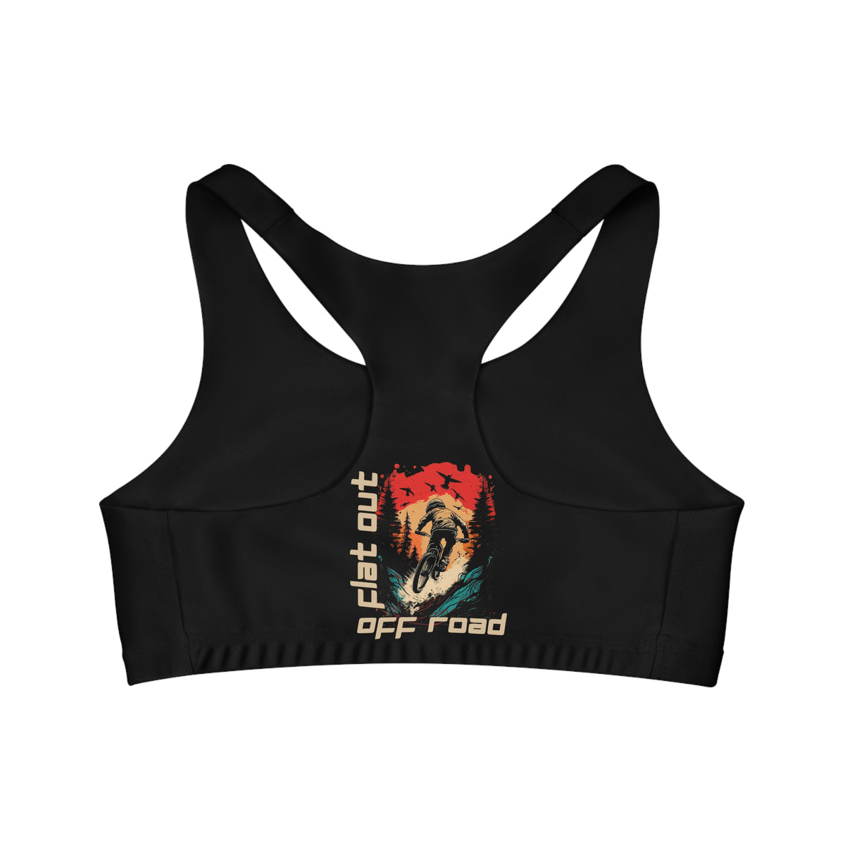 Mountain Biking "Flat Out Off Road" Sports Bra