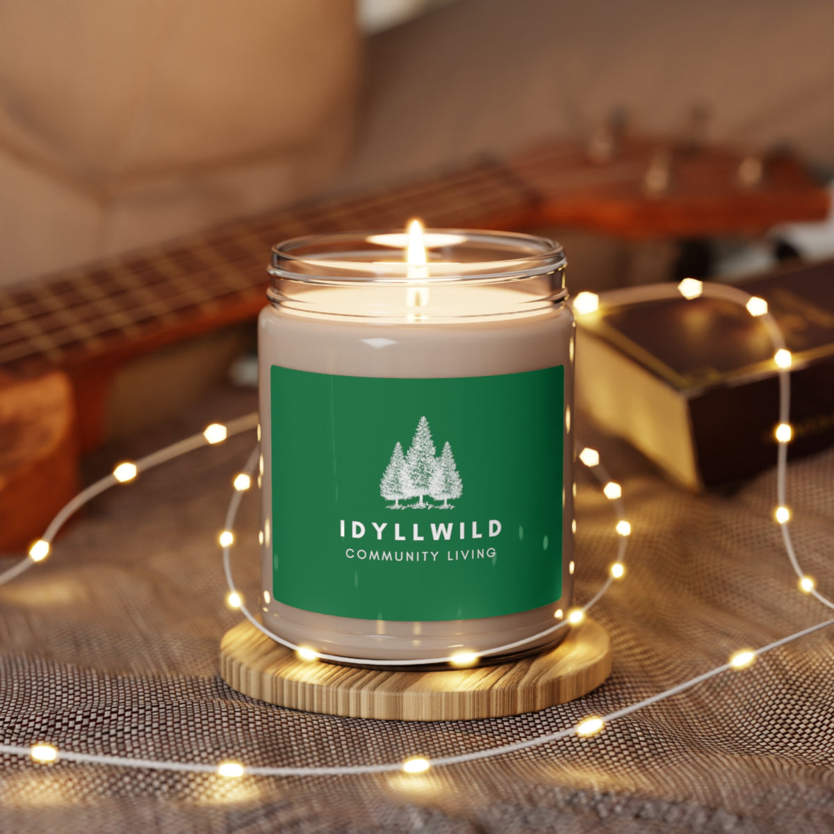 Scented Soy Candle, 9oz Idyllwild Community Green