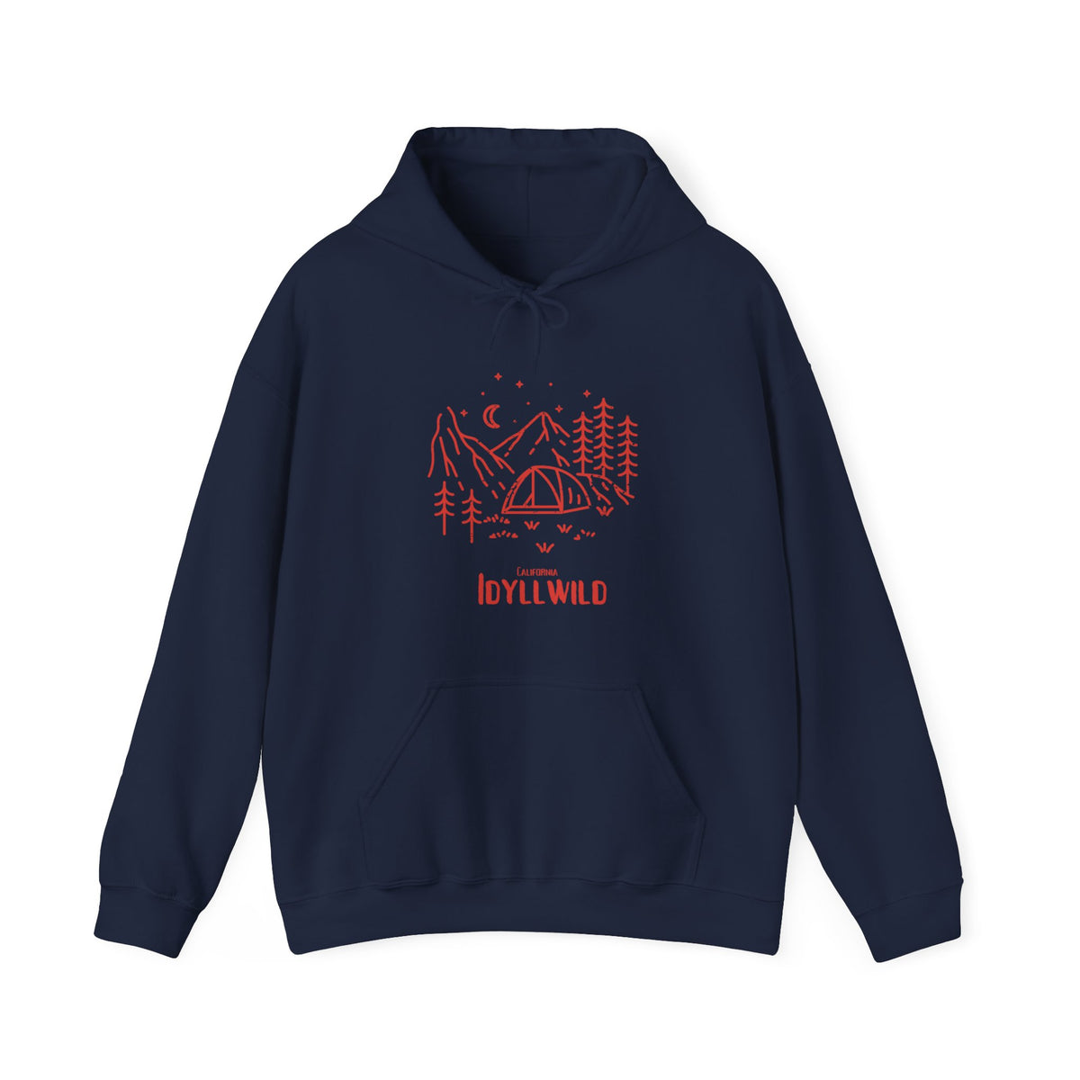 Unisex Heavy Blend™ Hooded Sweatshirt Camping RED