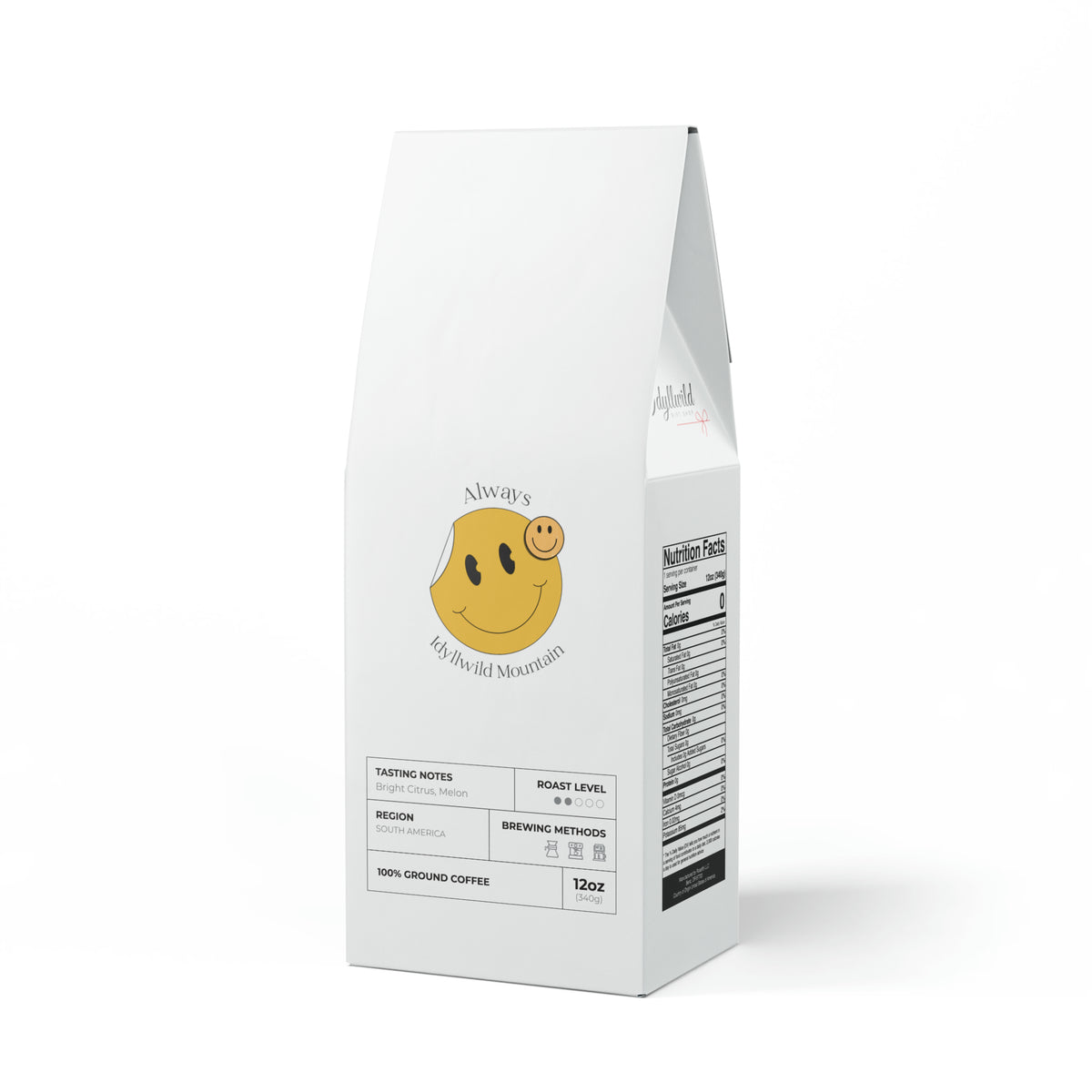 Colombia Single Origin Coffee (Light-Medium Roast) Always Happy in the Mountains White