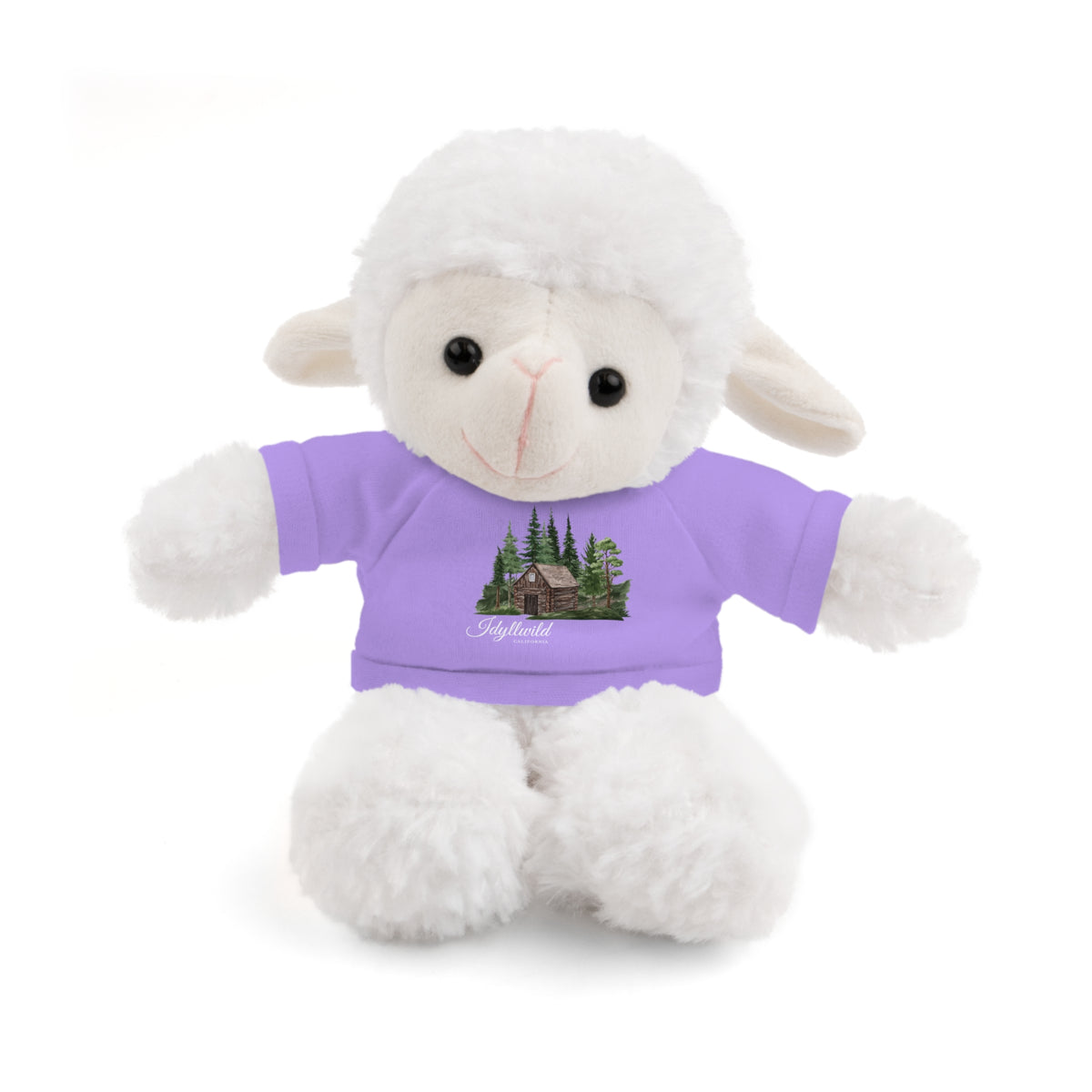 Stuffed Animals with Tee Cabin in the Woods Picture Idyllwild
