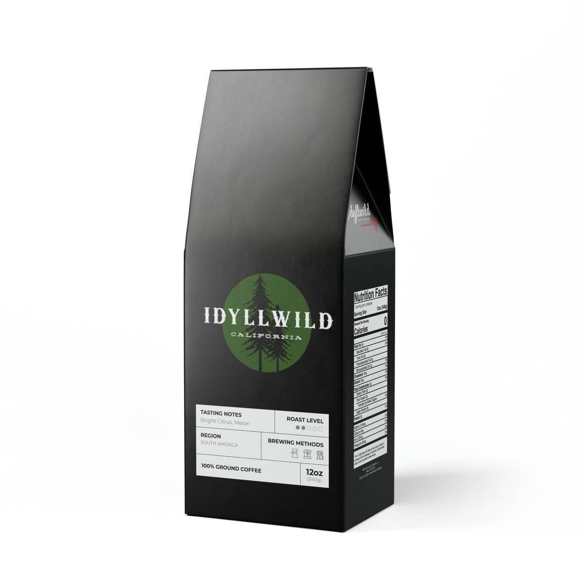 Colombia Single Origin Coffee (Light-Medium Roast) Idyllwild Pine Badge Black
