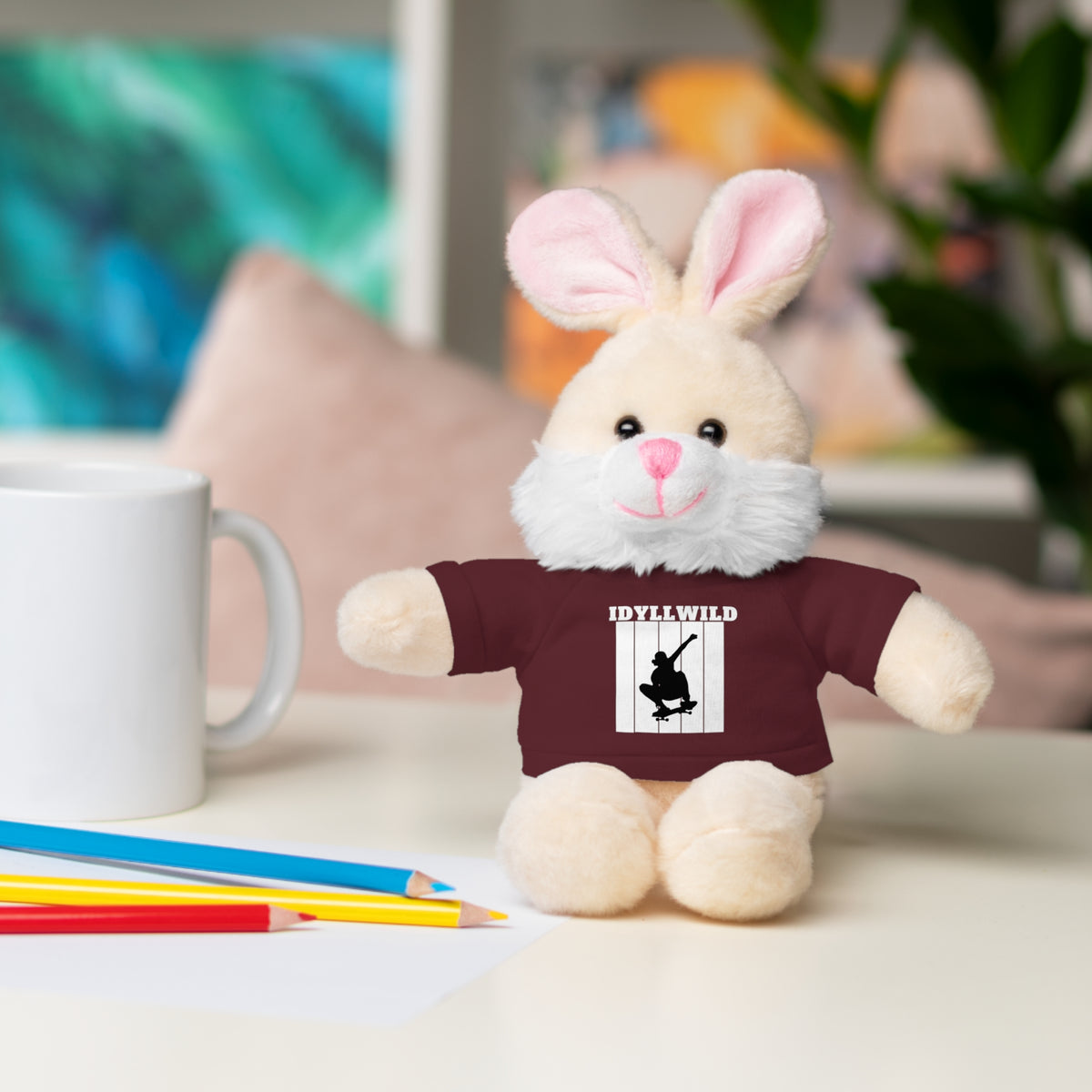 Stuffed Animals with Tee Skateboard Idyllwild