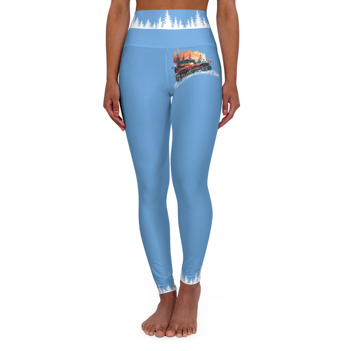 Jeep Hair Don't Care Blue Leggings