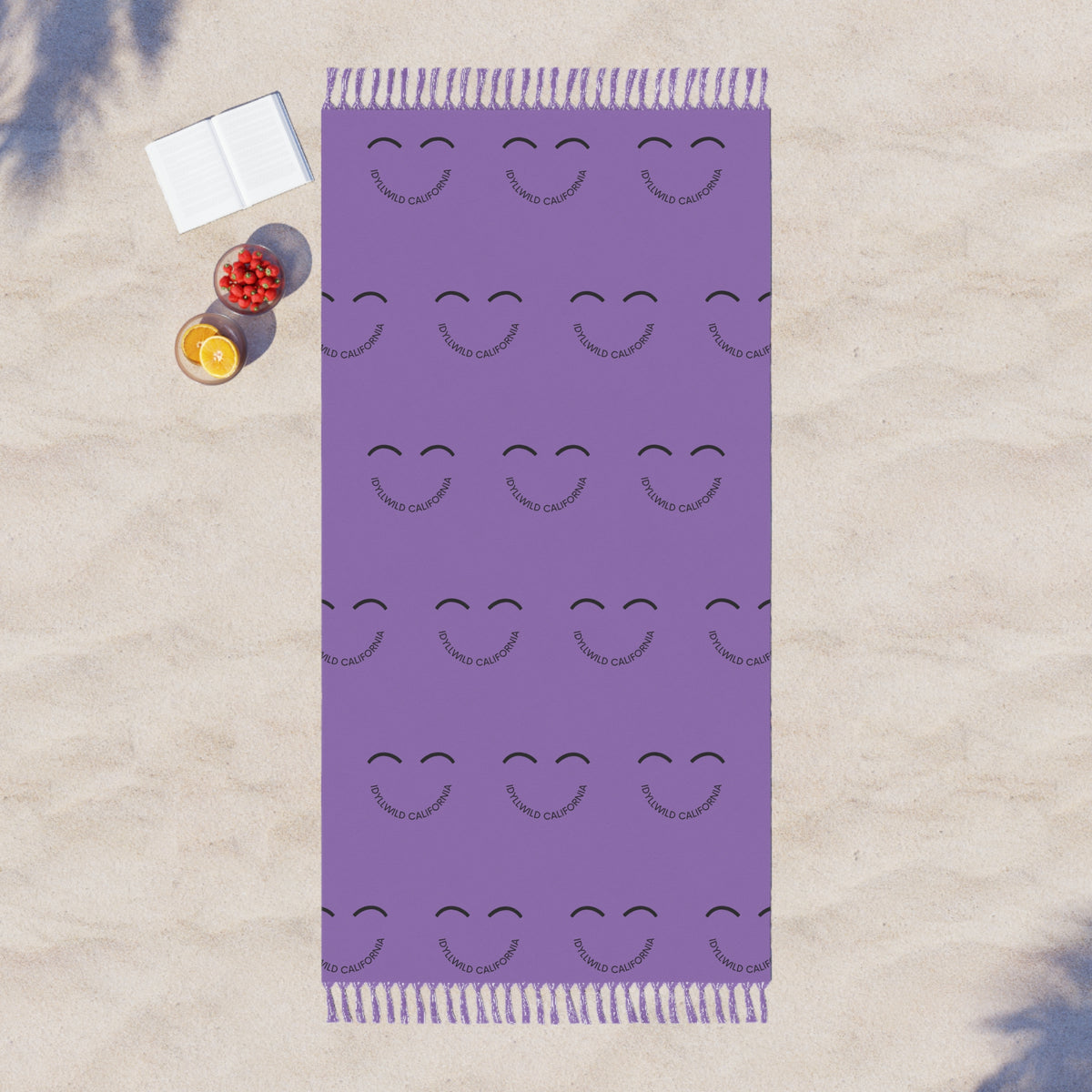 Boho Beach Cloth Idyllwild California Grin Violet
