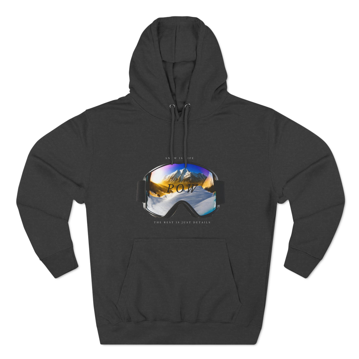Snowboard  "POW" Hoodie
