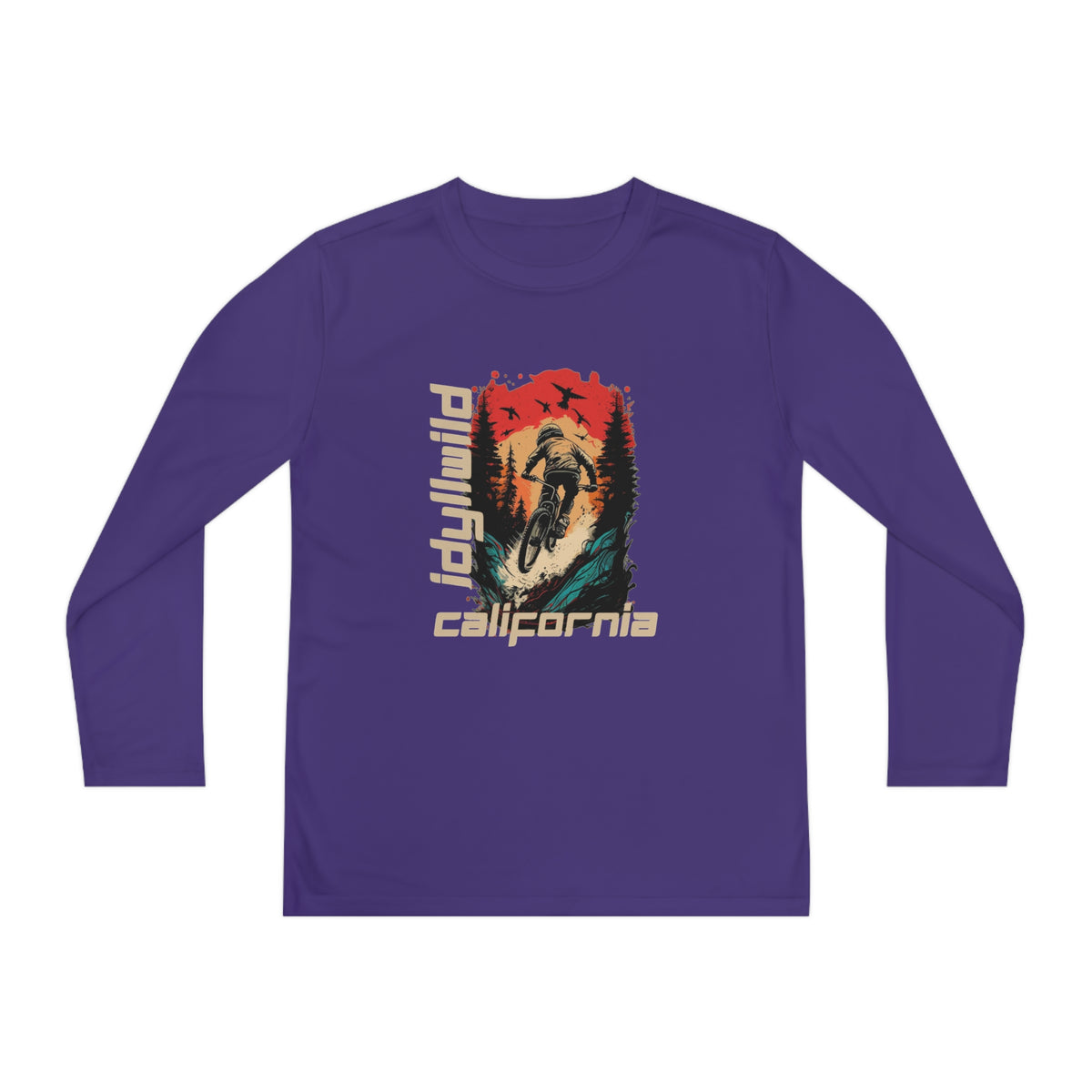 Idyllwild Mountain Biking Youth Long Sleeve Competitor Tee