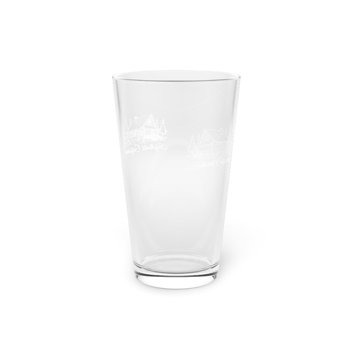 Pint Glass, 16oz Idyllwild Mountain Cabin