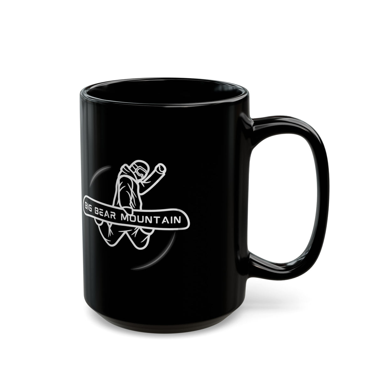 Big Bear Snowboarding Black Coffee Tea Mug